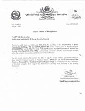LOA of Construction of Rural Municipality Building (Second Time)